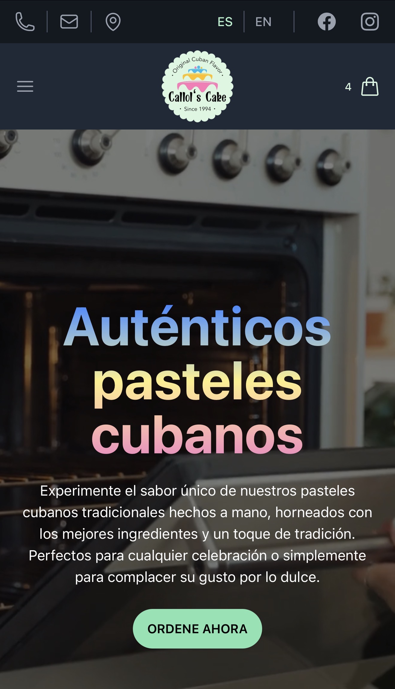 Proyecto digital desarrollado para Callol's Cake